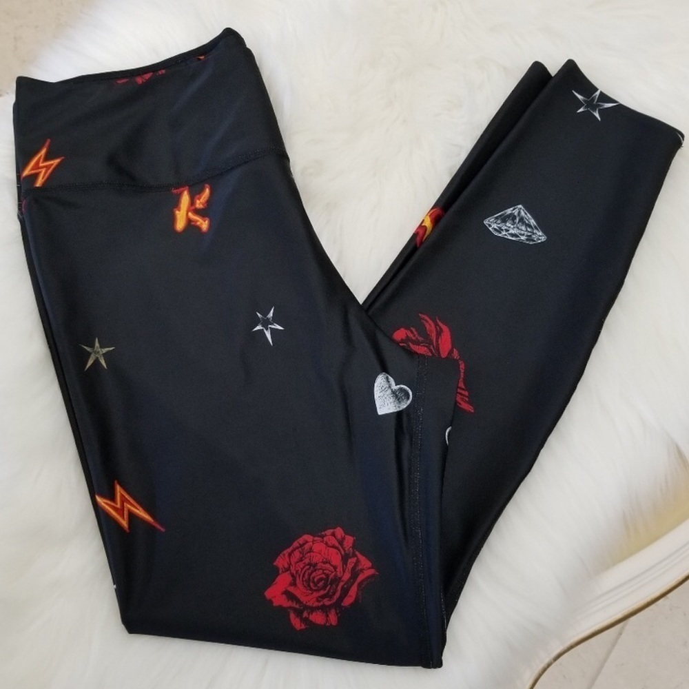 NIKE Power Pocket Lux Printed Tights Size Small - Picture 2 of 6